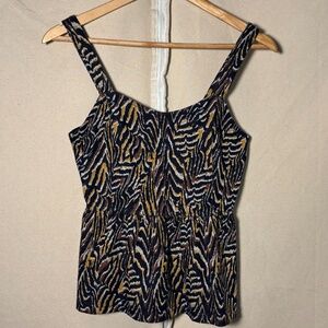 Women's Halter Top Vintage Anthropologie Multi-color XS